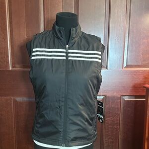 Adidas NWT Black Vest with White Accents